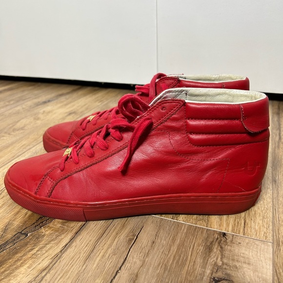 True Religion Men’s Red Leather Shoes RRP - Picture 6 of 6